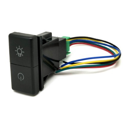 12V Car Auto Dual LED Light Bar On-Off dual control rocker  Switch